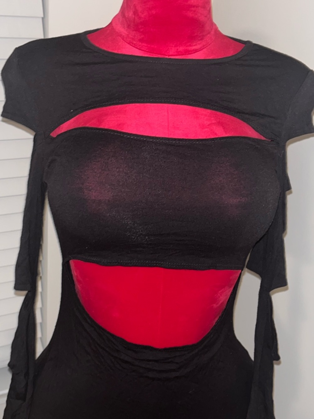 Better Be Black Midi Dress Cutouts - Picture 3 of 11